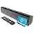 Majority Sound Bar for Smart TV, 50 Watts, 2.0 Bluetooth TV Sound Bar, 15 Inch Home Audio Sound Bars, Small Soundbar for TV and PC | AUX, RCA, Optical, USB | Gaming, Music, Movies - Bowfell Black