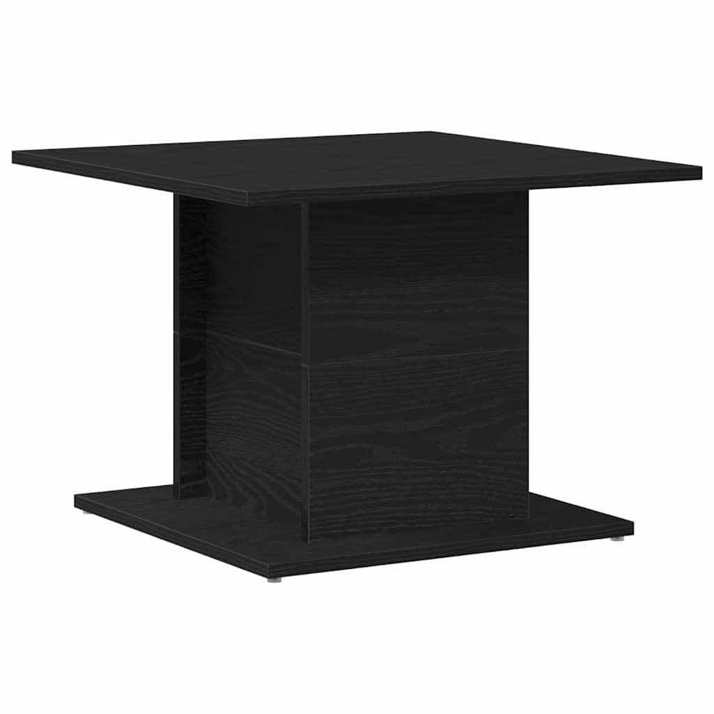 Mesa de Café Roble Negro 55,5 x 55,5 x 40 cm Mesa de Centro con Estante y Almacenamiento para Sala de Estar,Salón,Comedor
