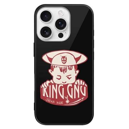 iPhone 16 Pro �P�[�X �J�o�[ �ƌ݊����̂��� TPU �K���X King Gnu �A�C�t�H�� 16 Pro �X�}�z�P�[�X �ی�P�[�X �ϏՌ� �����h�~ ���^ �y�� ���C�����X�[�d�Ή�