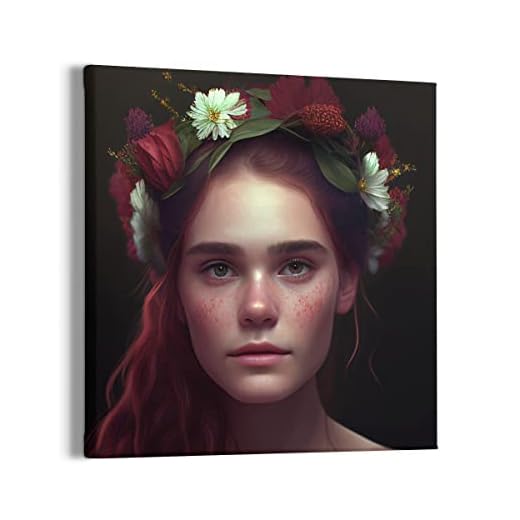 WAHJA Exquisito retrato de flores: representación hiperrealista con morado profundo y rojo claro