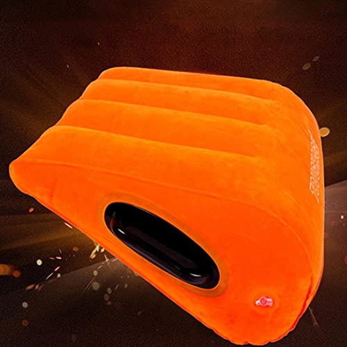 Almohada hinchable PVC 45 cm altura naranja miniatura 3