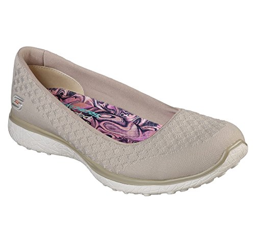 Skechers Women's Microburst One-up Sneakers, Beige Taupe, 6.5 UK