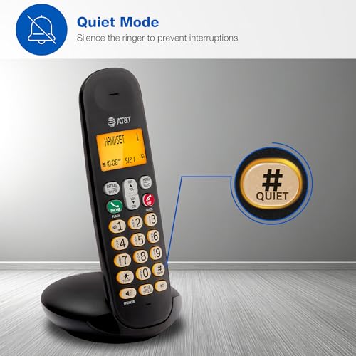 Image of AT&T EL1101 DECT 6.0 Cordless Phone | Caller ID, Lighted Keypad, LCD Display, Full Duplex Speakerphone, ECO Mode, Quiet Mode