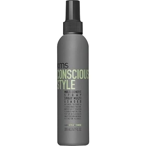 KMS CONSCIOUSSTYLE - Laca para el cabello flexible multibeneficio para peinar y acabar, 6.8 onzas