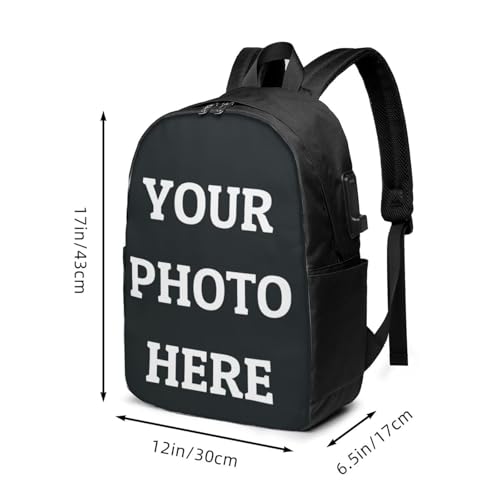 Custom Backpack Personalized Backpack For Women Men Design Your Own Work trip Laptop Bag To Large-capacity Casual Packet,Large3
