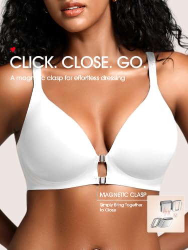 Image of Racerback Jelly Bras with Metal Magnetic Front Closure - S-XL