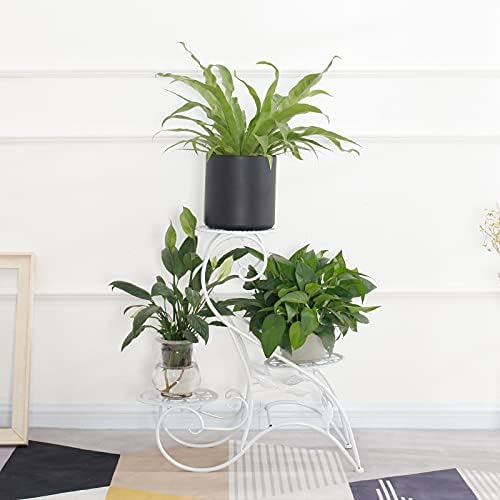 Flower pot stand Interior decoration creative metal Nordic simple iron three-layer small fresh storage rack