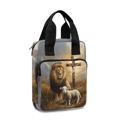 Xoenoiee Bible Covers for Women Men Tote Bible Bag Case Bible Church Bag Case Carrying Book Cover3