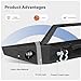 Off Road Front Bumper Fits for Jeep Wrangler JL/JLU JK/JKU Gladiator JT 2007-2025 Steel Bumper with Winch Plate Bull Bar Lights D-rings License Plate Bracket Heavy Duty