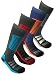 Men's Pack of 4 Long Hose High Performance Ski Socks (US 7-12)