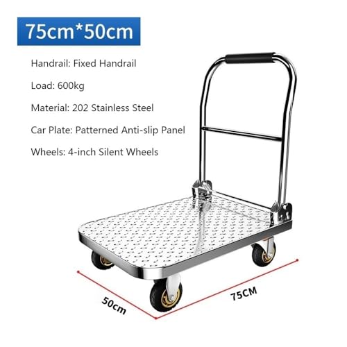Carretilla de Mano Plegable con Plataforma Antideslizante miniatura 2