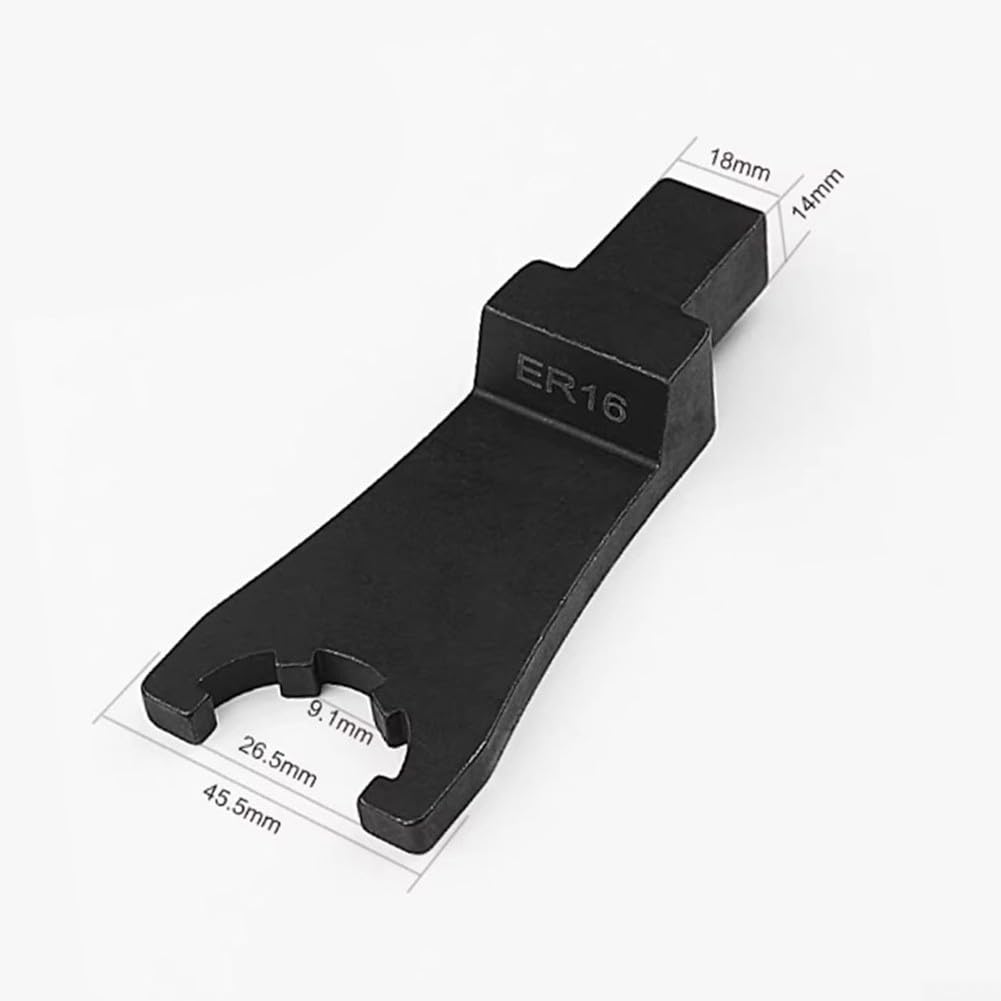 Llave inglesa resistente para sistemas Er16 Er20 Er25, ajuste de precisión de 14 mm por 18 mm, cabezal de herramienta de aleación de acero para enrutador CNC y tuercas de pinza de fresadora, diseño