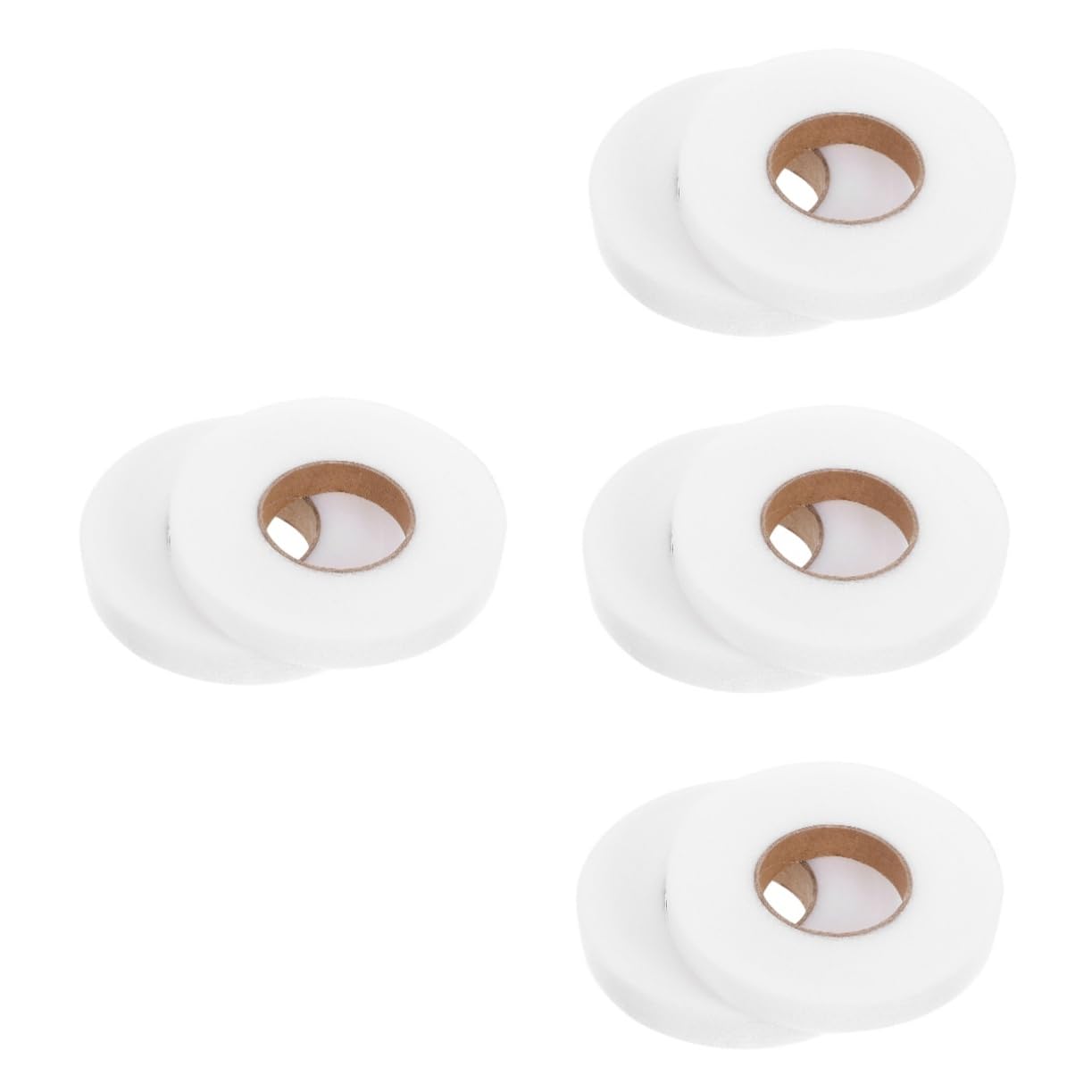 SHINEOFI 8rouleaux Rubans De Couture Adhésifs Double-face Pour Ourlets Blancs Rubans Thermocollants Pour Tissus Accessoires De Décoration Et Couture Diy