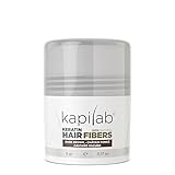 Kapilab Fibras Capilares - Disimula la falta de Cabello al Instante – Microfibras en Polvo de Queratina para Hombres y Mujeres - Tapa la Calvicie de forma Natural - 5gr - Castaño Oscuro