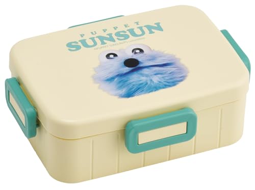 スケーター(Skater) 大人用 弁当箱 4点ロック ランチボックス 1段 650ml 食洗機対応 レンジ対応 日本製 パペットスンスン YZFL7-A