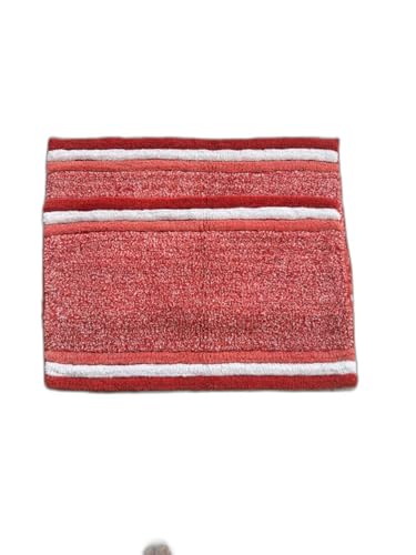 Image of My Home Cotton Door Bath Mat Super Soft Non Slip Mats for Bathroom, Door,Large, Pack of 2 (Orange Luxury)