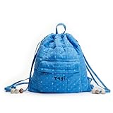 Tagi. Tanghulu Drawstring Backpack for Women, 12L Large Capacity Casual Lightweight Fashion Backpack for Travel Shopping Daypack, Blue (Romantic Sailing)