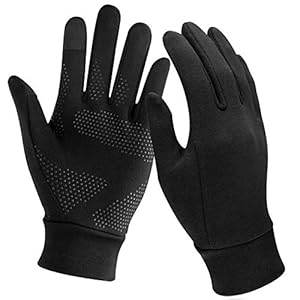 Unigear Running Gloves, Touch Screen Anti-slip Lightweight Gloves Liners for Cycling Biking Sporting Driving for Men…