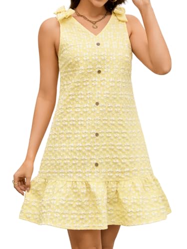 ChiaoLezhee Jacquard Short Dress A Line Drop Waist Spring Tea