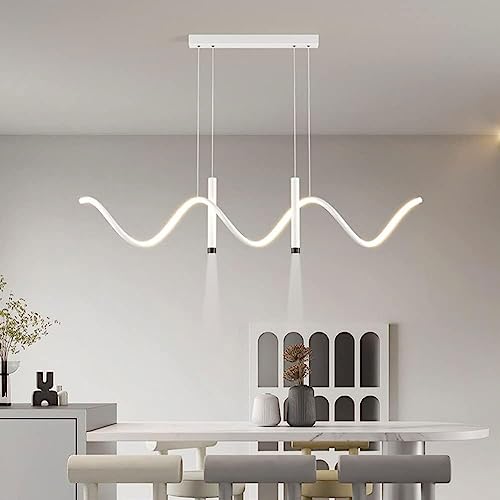 Lampe suspendue LED anti-éblouissement HAZARA réglable pour îlot de cuisine sombre