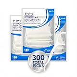 Premium 300 Count Dental Floss Picks – 3 Resealable Bags with Reinforced Shred-Resistant Floss, Dual-Safety Design & Ergonomic Grip – Cleaner Storage for Home, Office & Travel