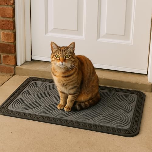 Image of Doormat For Home Entrance Outdoor Rubber Mat Anti Skid Waterproof Foot Mat