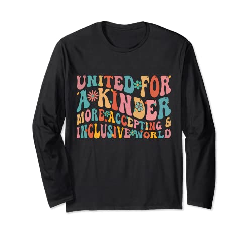 Camiseta naranja Unity Day Anti Bullying United For A Kinder World Manga Larga