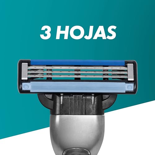 Gillette Mach3 Cuchillas de Afeitar, Paquete de 18 Cuchillas de Recambio (el embalaje puede variar)