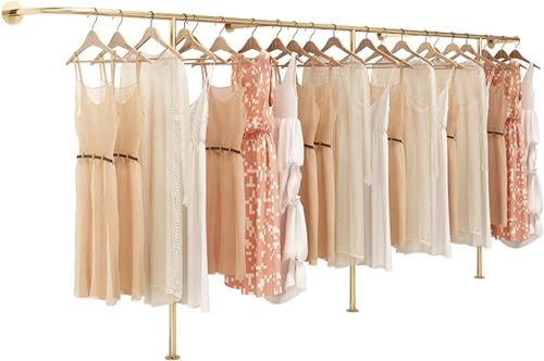 Portant à vêtements moderne en or pour l'élégance de votre magasin