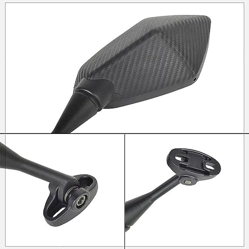 Seitenspiegel Motorrad Spiegel Für Yamaha Für YZF Für R1 Für R6 Für R25 Für R15 Für R125 Für R3 Für R1S Für R1M Für FZ6R Motorrad Roller Rückspiegel Carbon Look