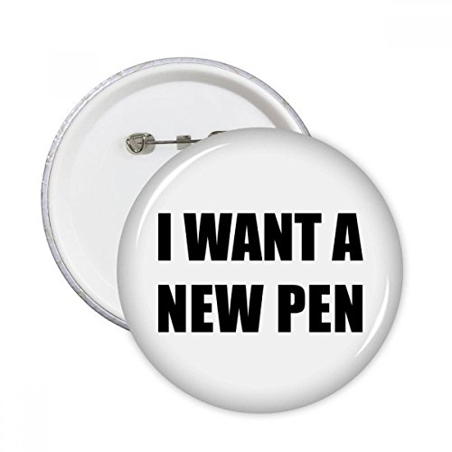 Stylo ronde Pins Badge déco pour égayer vos tenues de bureau et vos sorties