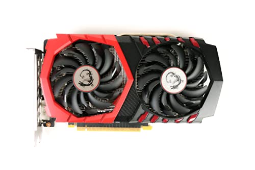 MSI Gaming GeForce GTX 1050 Ti 4GB GDRR5 128-bit HDCP Support DirectX 12 TORX 2.0 Fan Graphics Card (GTX 1050 TI Gaming X 4G) (Renewed)