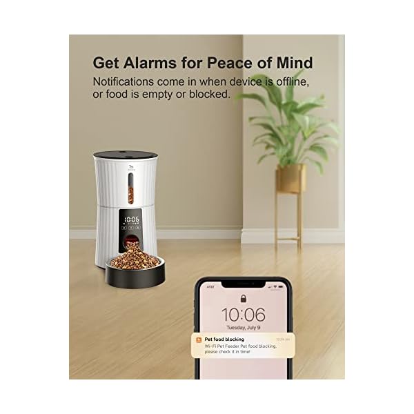 Petory Automatic Cat Feeders Wi-Fi – 4L Dry Food Dispenser for Cats and Dogs 10 Meals per Day Smart Pet Feeder with Desiccant Bag Dual Power Supply 10S Voice Recorder Petory Automatic Cat Feeders Wi-Fi – 4L Dry Food Dispenser for Cats and Dogs 10 Meals per Day Smart Pet Feeder with Desiccant Bag Dual Power Supply 10S Voice Recorder