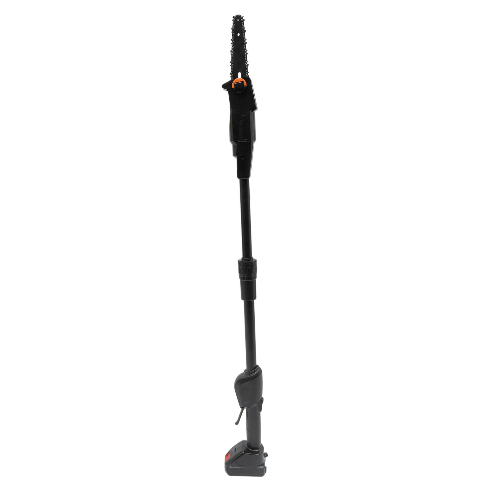 Mini motosierra de 552 W con barra telescópica de 1,25 m con batería, cortasetos, cortasetos, batería para jardín, longitud de la espada 18 cm, color negro