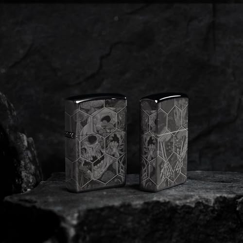 Encendedor Zippo personalizado diseño calaveras miniatura 3