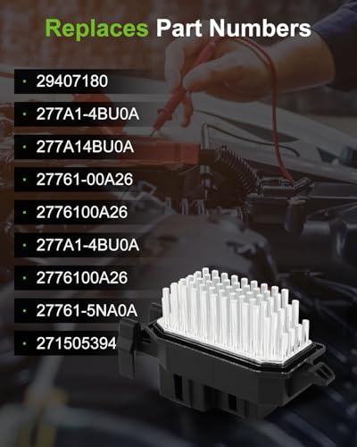 Image of SCITOO HVAC Blower Motor Resistor Regulator For 2014-2018 For NISSAN For ROGUE SL Sport Utility,2014-2019 For ROGUE SV Sport Utility,OE-277A1-4BU0A,277A14BU0A,2776100A26,29407180,2776100A26,271505394R