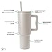 Simple Modern 40 oz Trek Tumbler with Handle and Straw Lid | Cup Holder Friendly Insulated Stainless Steel Travel Mug | Almond Birch