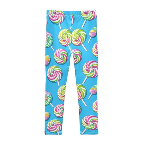 KLL Colorful Sweet Lollipop Candy Toddler Girls Cotton Pants Soft High Waisted Sweatpants Exercise2