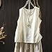 Womens Tank Tops Fashion Textured Floral Tank Top Casual Loose Fit Sleeveless Loose Fit Casual Blouse Vacation Outfits Beige
