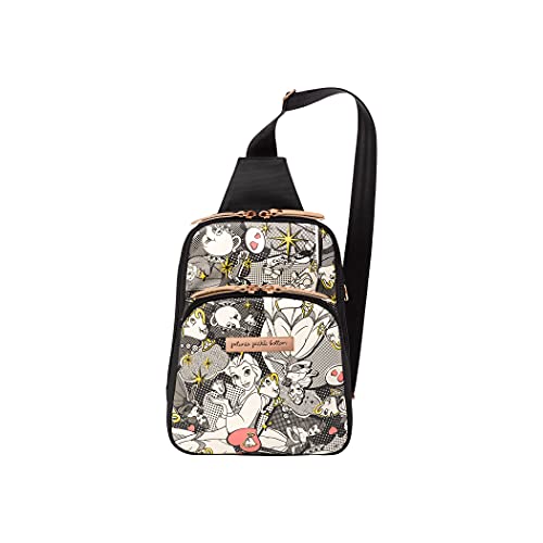 Petunia Pickle Bottom Criss-Cross Sling Bag - Sling Bag for Women and Men - Adjustable Straps to Custom-Fit - Spacious Main Pocket - Small Sling Bag - Stylish Sling Bag - Disneyâ€™s Pop Art Belle