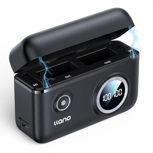 Llano LP-E17 - Cargador de Batería para Cámara Canon EOS R50 RP R10 R8, Rebel T8i, T7i, T6i, T6s,...