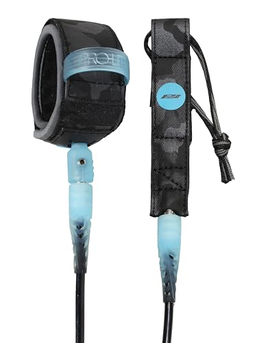 Pro-Lite Competition Style Surf Leash (Black, 6'0)