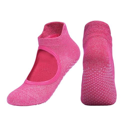 Chaussettes de yoga antidérapantes femme sport pilates et danse