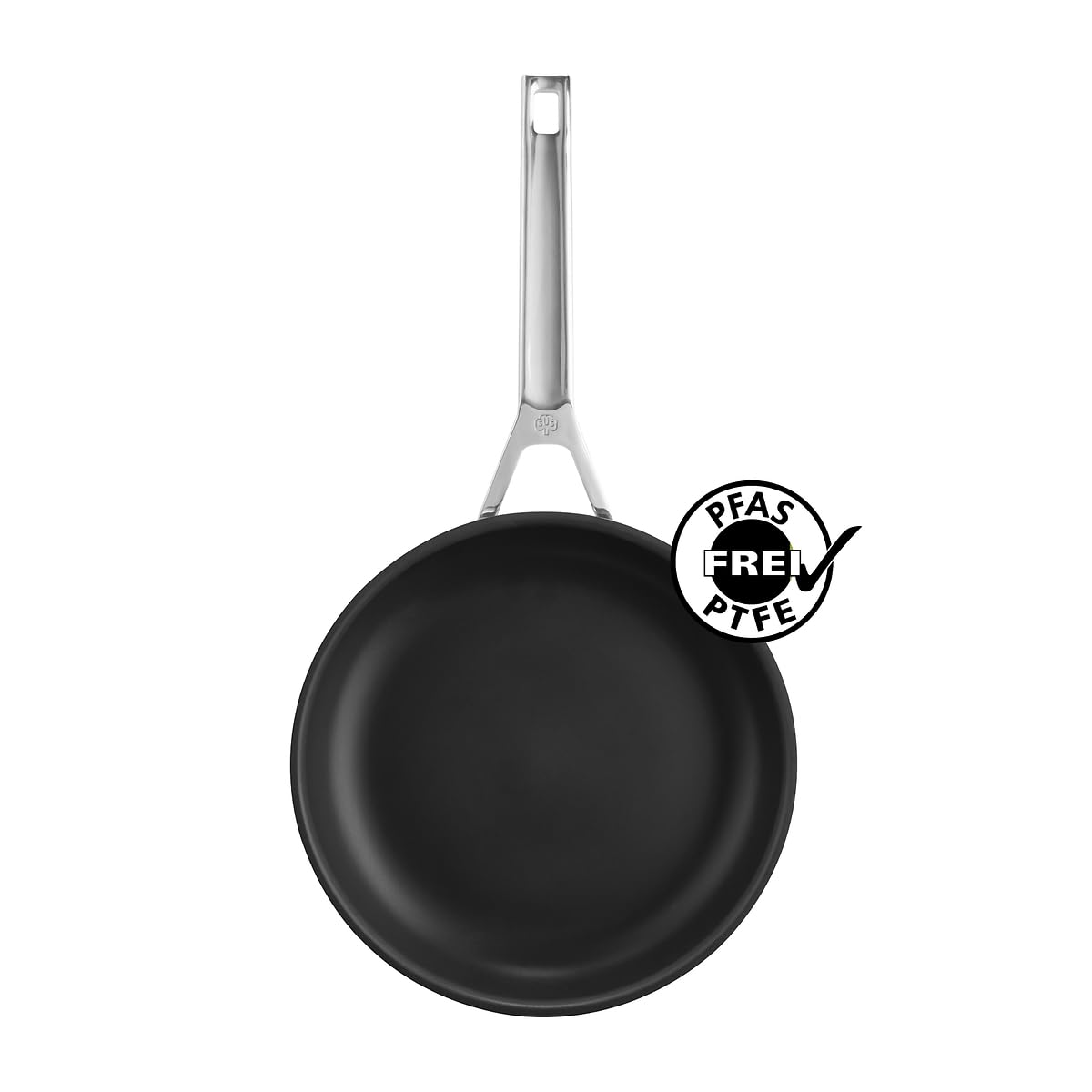 Schulte-Ufer Bratpfanne Quasar mit UniverSUS-Oberflächenstruktur und Energiekern, ohne PFAS/PTFE, 9558-24, Edelstahl, 24 cm