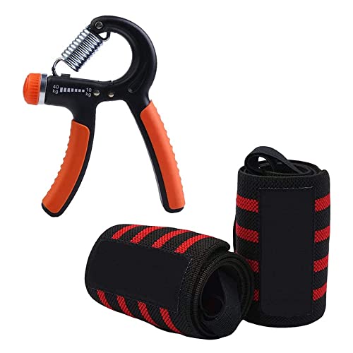 NJV Wrist Wraps- Wrist Support with Adjustable Straps with adjustable hand gripper (B09J9VJFL5) Amazon Price History, Amazon Price Tracker