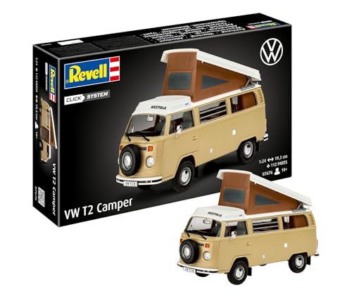 Revell Nice Price Modellbausatz I VW T2 Camper I Maßstab 1:24 I 112 Teile...