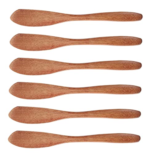 BRIGHTFUFU 6pcs Butter Spatula Pastry Spatula Household Jam Spreader Multi-function Cheese Spreader Butter Spreader Knife Bakery Jam Spreader Bread and Butter Vintage Butter Bread Butter Wood