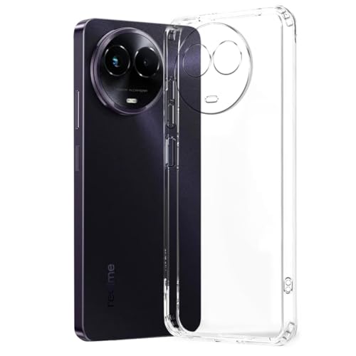 Image of COVERBLACK Rubber Silicone Back Cover for Realme Narzo 60X 5G - Transparent