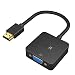 Produktbild ICZI 1080p vergoldeter HDMI zu VGA Kabel Adapter Konverter Kompatibel mit Mac, PC, Laptop und Projektor  Schwarz