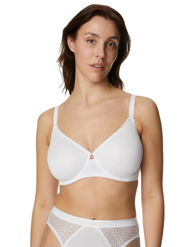 marks & spencer Body Womens Cotton Blend Non Padded Wired Minimiser Bra-picture-35